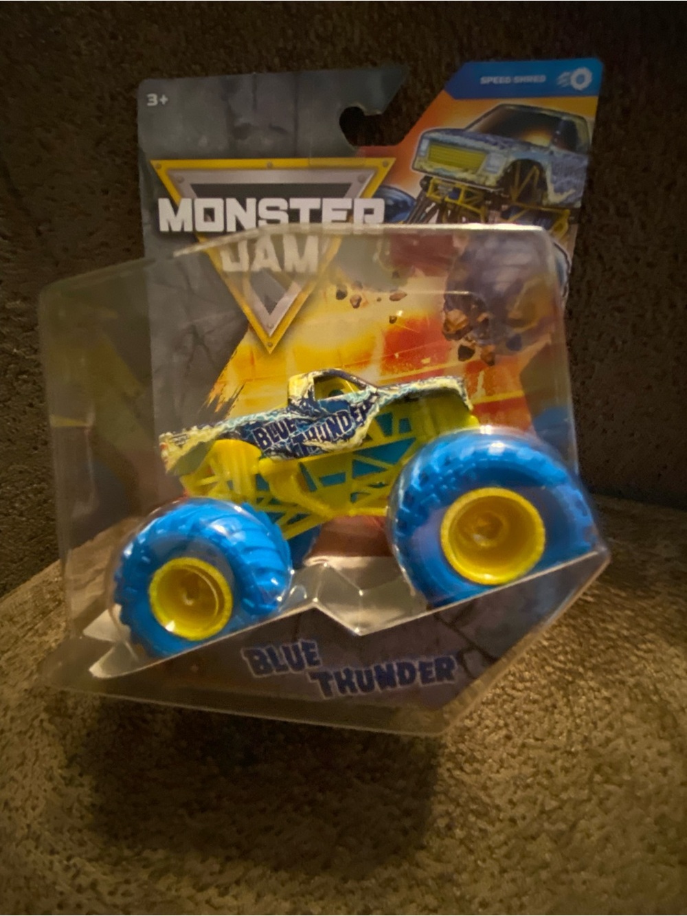 Monster Jam series 45 Blue Thunder Kids Monster Truck Speed Shred